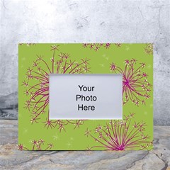 Dandelion Flower Background Nature Flora Drawing White Tabletop Photo Frame 4 x6  by Uceng