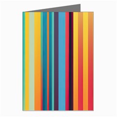 Colorful Rainbow Striped Pattern Stripes Background Greeting Cards (pkg Of 8) by Uceng