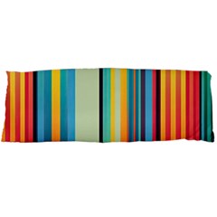 Colorful Rainbow Striped Pattern Stripes Background Body Pillow Case Dakimakura (two Sides) by Uceng