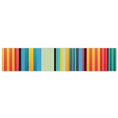 Colorful Rainbow Striped Pattern Stripes Background Small Premium Plush Fleece Scarf by Uceng