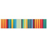 Colorful Rainbow Striped Pattern Stripes Background Small Premium Plush Fleece Scarf Front