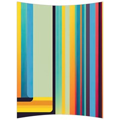 Colorful Rainbow Striped Pattern Stripes Background Back Support Cushion by Uceng