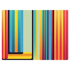 Colorful Rainbow Striped Pattern Stripes Background Two Sides Premium Plush Fleece Blanket (extra Small)