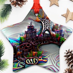 Abstract Art Psychedelic Art Experimental Ornament (star) by Uceng