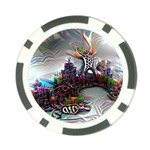 Abstract Art Psychedelic Art Experimental Poker Chip Card Guard (10 pack) Back