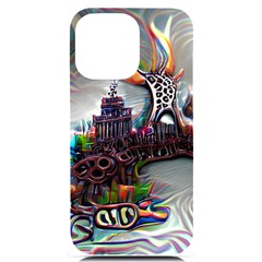 Abstract Art Psychedelic Art Experimental Iphone 14 Pro Max Black Uv Print Case by Uceng