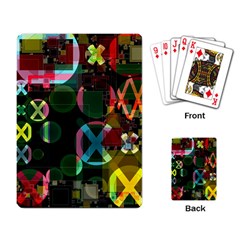 Abstract Color Texture Creative Playing Cards Single Design (rectangle)