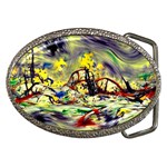 Abstract Arts Psychedelic Art Experimental Belt Buckles Front