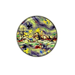 Abstract Arts Psychedelic Art Experimental Hat Clip Ball Marker (4 Pack) by Uceng