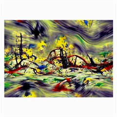 Abstract Arts Psychedelic Art Experimental Large Glasses Cloth by Uceng