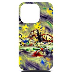 Abstract Arts Psychedelic Art Experimental Iphone 14 Pro Black Uv Print Case by Uceng