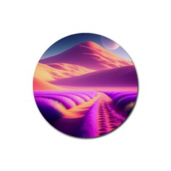 Fantasy Art Wallpaper Artwork Desktop Rubber Coaster (round) by Uceng