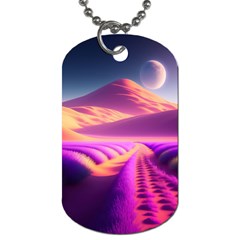 Fantasy Art Wallpaper Artwork Desktop Dog Tag (one Side) by Uceng