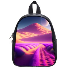 Fantasy Art Wallpaper Artwork Desktop School Bag (small) by Uceng