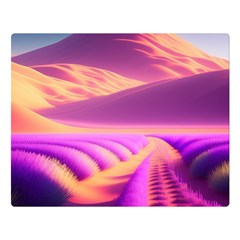 Fantasy Art Wallpaper Artwork Desktop Two Sides Premium Plush Fleece Blanket (large) by Uceng