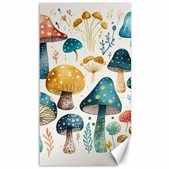 Mushroom Forest Fantasy Flower Nature Canvas 40  X 72  by Uceng