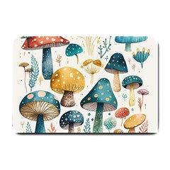 Mushroom Forest Fantasy Flower Nature Small Doormat by Uceng