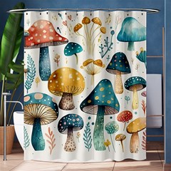 Mushroom Forest Fantasy Flower Nature Shower Curtain 60  X 72  (medium)  by Uceng