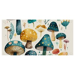 Mushroom Forest Fantasy Flower Nature Banner And Sign 4  X 2  by Uceng