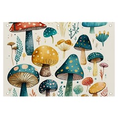 Mushroom Forest Fantasy Flower Nature Banner And Sign 6  X 4  by Uceng