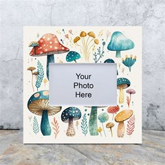 Mushroom Forest Fantasy Flower Nature White Box Photo Frame 4  X 6  by Uceng