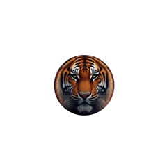 Tiger Animal Feline Predator Portrait Carnivorous 1  Mini Magnets by Uceng