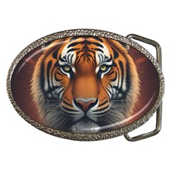 Tiger Animal Feline Predator Portrait Carnivorous Belt Buckles by Uceng