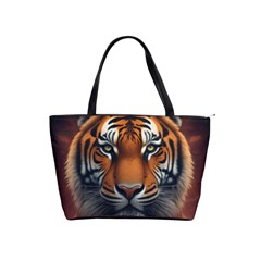 Tiger Animal Feline Predator Portrait Carnivorous Classic Shoulder Handbag by Uceng