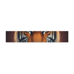 Tiger Animal Feline Predator Portrait Carnivorous Premium Plush Fleece Scarf (mini) by Uceng