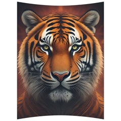 Tiger Animal Feline Predator Portrait Carnivorous Back Support Cushion by Uceng