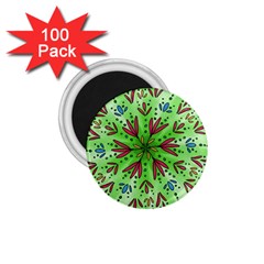 Flower Mandala Art Drawing Spring Background 1 75  Magnets (100 Pack)  by Uceng