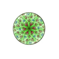 Flower Mandala Art Drawing Spring Background Hat Clip Ball Marker (4 Pack) by Uceng