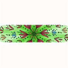 Flower Mandala Art Drawing Spring Background Large Bar Mat by Uceng