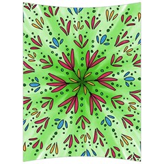 Flower Mandala Art Drawing Spring Background Back Support Cushion by Uceng