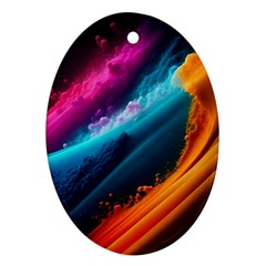 Abstract Art Artwork Ornament (Oval)