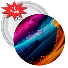 Abstract Art Artwork 3  Buttons (10 pack) 