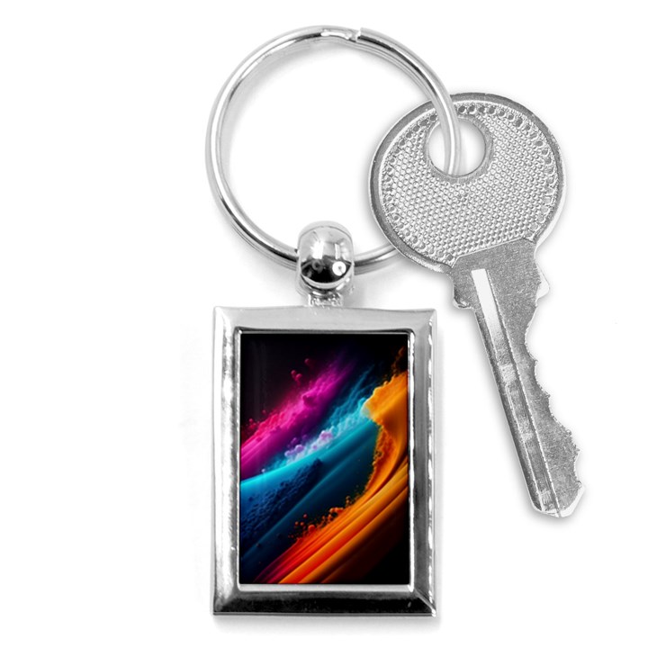 Abstract Art Artwork Key Chain (Rectangle)