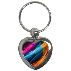 Abstract Art Artwork Key Chain (Heart)