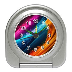 Abstract Art Artwork Travel Alarm Clock