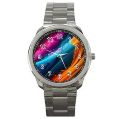 Abstract Art Artwork Sport Metal Watch