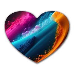 Abstract Art Artwork Heart Mousepad