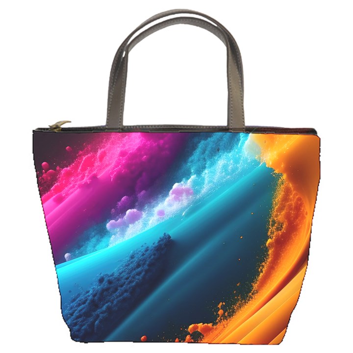 Abstract Art Artwork Bucket Bag