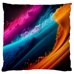 Abstract Art Artwork Standard Premium Plush Fleece Cushion Case (Two Sides)