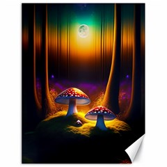 Ai Generated Mushrooms Wallpaper Canvas 18  X 24  by Uceng