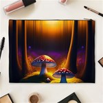 Ai Generated Mushrooms Wallpaper Cosmetic Bag (XL) Back