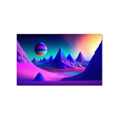 Fantasy Universe Art Wallpaper Artwork Sticker Rectangular (10 Pack) by Uceng