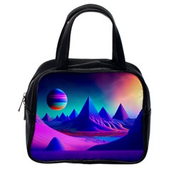 Fantasy Universe Art Wallpaper Artwork Classic Handbag (one Side)