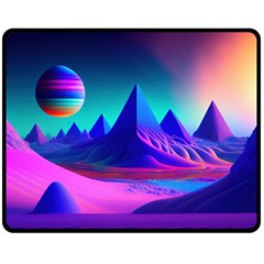 Fantasy Universe Art Wallpaper Artwork Fleece Blanket (medium)