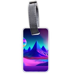 Fantasy Universe Art Wallpaper Artwork Luggage Tag (one Side) by Uceng