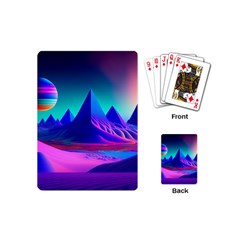 Fantasy Universe Art Wallpaper Artwork Playing Cards Single Design (mini)